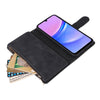 For Samsung Galaxy A16 5G Multifunctional Frosted Zipper Wallet Leather Phone Case(Black)