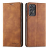 For Samsung Galaxy A73 5G Forwenw Dream Series Oil Edge Strong Magnetism Leather Phone Case(Brown)