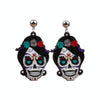 Halloween Jewelry Acrylic Personal Skull Earrings(Women Ghost)