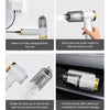 Q8 LED Light Wireless Portable Handheld Car Foldable 9000Pa Suction Vacuum Cleaner(White)