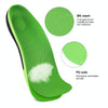 1 Pair 068 Sports Shockproof Massage Arch Of Foot Flatfoot Support Half Insole Shoe-pad, Size:M (255-260mm)(Green Orange)
