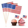 100pcs/pack 65mm National Flag Toothpick  Cupcake Toppers Cocktail Sticks, Style: Italian