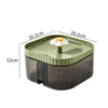Automatic Pet Water Fountain, Green - 10 Day Capacity, Quiet, Filter