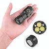 3LED Strong Light TYPE-C Charging Convenient Mini Multi-Function Flashlight(With USB Cable No Battery)