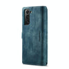 For Samsung Galaxy S22 5G CaseMe C30 Multifunctional Phone Leather Case with Holder & Card Slot & Wallet(Blue)