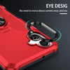 For Samsung Galaxy A06 4G Ring Holder Armor Hybrid Phone Case(Red)