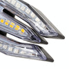 Motorcycle Turn Signal Light DC12V 1W 33LEDs SMD-3528 Lamp Beads (Blue Light)