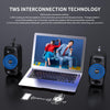HXSJ Q8 Bluetooth 5.0 Multi-function Wireless Bluetooth Speaker Audio, Support Handsfree Calling & TF Card & USB(Black)