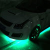 10 PCS 30cm 15 LED Waterproof Flexible Car Strip Light, DC 12V(Green Light)