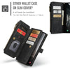 For Samsung Galaxy A56 CaseMe C30 Card Slots Zipper Wallet Leather Phone Case(Black)