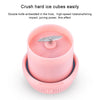 Portable USB Rechargeable Mini Household Electric Fruit Juicer(Pink)