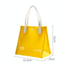 PVC Travel Cosmetic Bag Waterproof Toiletry Bag Hand Bag(Yellow)