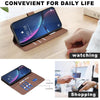 For Samsung Galaxy A25 5G Geometric Pattern RFID Leather Phone Case(Brown)