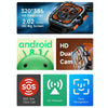 LOKMAT APPLLP 4 MAX 2.02-Inch Android 8.1 Full Network Wifi Card Bluetooth Smart Watch(Navy Blue 64G)