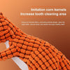 Orange Dinosaur Squeaky Plush Dog Toy - Teeth Cleaning Chew