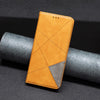 For Samsung Galaxy A26 5G Rhombus Texture Magnetic Leather Phone Case(Yellow)