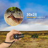 30x25 Mini Portable Optical Monocular Telescope (Black)