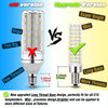 E12 15W 136 LEDs SMD 2835 Dimmable Corn Light Bulb, AC110-130V(White Light)