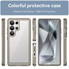 For Samsung Galaxy S25 Ultra 5G Colorful Series Acrylic Hybrid TPU Phone Case(Transparent Grey)