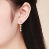 S925 Sterling Silver Heart-shaped Earrings Simple Dripping Female Earrings