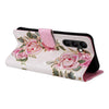 For Samsung Galaxy A24 5G Bronzing Painting RFID Leather Phone Case(Rose Flower)
