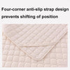 Soft And Breathable Soybean Cotton Thickened Non-Slip Mattress Pad, Size: 200x220cm(Square-Khaki)