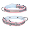 Reflective Pink Velvet Dog & Cat Collar - S