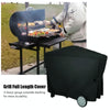 Outdoor Garden BBQ Grill Waterproof and Dustproof Cover, Size:112.4x64.1x95.6cm(Black)