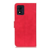 For Alcatel 1B 2022 KHAZNEH Retro Texture Horizontal Flip Leather Phone Case(Red)
