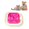Slow Feed Pet Bowl, Anti-Skid, Rose Red - Cats & Dogs