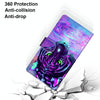 For Alcatel 3X 2020 Coloured Drawing Cross Texture Horizontal Flip PU Leather Case with Holder & Card Slots & Wallet & Lanyard(Tiger Drinking Water)