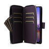 For Samsung Galaxy A16 Nine-card Slots Zipper Wallet Bag Leather Phone Case(Dark Purple)