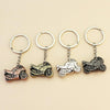 Simulation Cool Motorcycle Keychain Metal Decoration Pendant, Style: X-224 Black