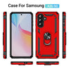 For Samsung Galaxy A36 5G Shockproof TPU + PC Phone Case with Holder(Red)