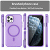 For iPhone 11 Pro MagSafe Frosted Translucent TPU + PC Full Coverage Phone Case(Dark Purple)