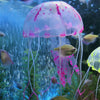 Silicone Jellyfish Ornament, Purple, 8x20cm - Aquarium Decoration