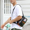 HAOSHUAI 204 Sports Leisure Men Outdoor Waterproof Nylon Shoulder Bag(Grey)