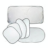 6 in 1 Summer Accessories Coated Silver Car Sun Shade Cloth Set, Random Color Delivery