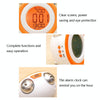 0705 Big Volume Simple Three-Dimensional LED Alarm Clock Mute Luminous Electronic Clock(Orange)