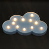 Switch Style Cloud Shape LED Night Warm Bedside Lamp Table Light Bedroom Study Room Night Light(White)