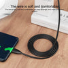 IVON CA87 USB to 8 Pin TPE Fast Charge Data Cable, Cable Length: 1m(Black)