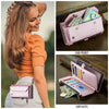 For Samsung Galaxy S25 Ultra 5G CaseMe C36 Card Slots Zipper Wallet RFID Anti-theft Leather Phone Case(Pink)