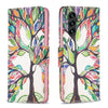 For Samsung Galaxy A56 5G Colored Drawing Pattern Leather Phone Case(Tree Life)