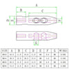 M5 x 3 316 Stainless Steel Cone Terminal Cable Connector