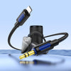 Borofone BL20 True Sound AUX Silicone Audio Cable, 3.5mm to  8 Pin Cable(Black)