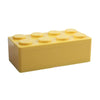 Household Stackable Building Block Organizer Student Desktop Plastic Storage Box, Model: Rectangular Yellow