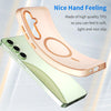 For Samsung Galaxy S24 FE 5G MagSafe Frosted Translucent TPU + PC Full Coverage Phone Case(Orange)