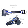 Foldable Pooper Scooper Long Handle (60cm) - Blue
