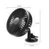 SUITU  12V/24V Mini Car Fan USB Charging Single Head Fan 360 Degree Cooling Fan, Style: Seat Back Model