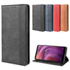 For Alcatel 3V (2019) Magnetic Buckle Retro Crazy Horse Texture Horizontal Flip Leather Case with Holder & Card Slots & Photo Frame(Brown)